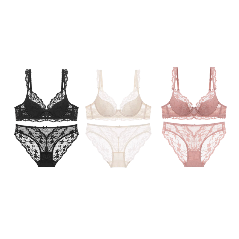 Éclat Lace Set（ブラショーツセット・全３色）