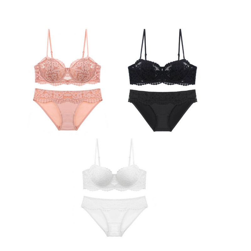 Lace Bandeau （ブラショーツセット・全３色）