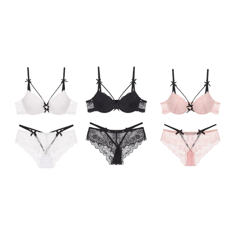 Lace Bow Allure（ブラショーツセット・全３色）